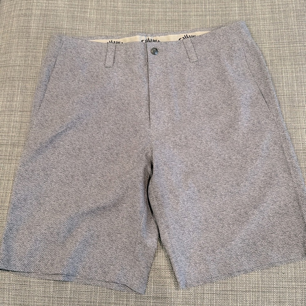 Callaway Golf shorts, 34”, like new, gray pattern